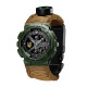 Годинник наручний Patriot 005 Тризуб золото Army Green Паракордовий ремінець Khaki  + Коробка.