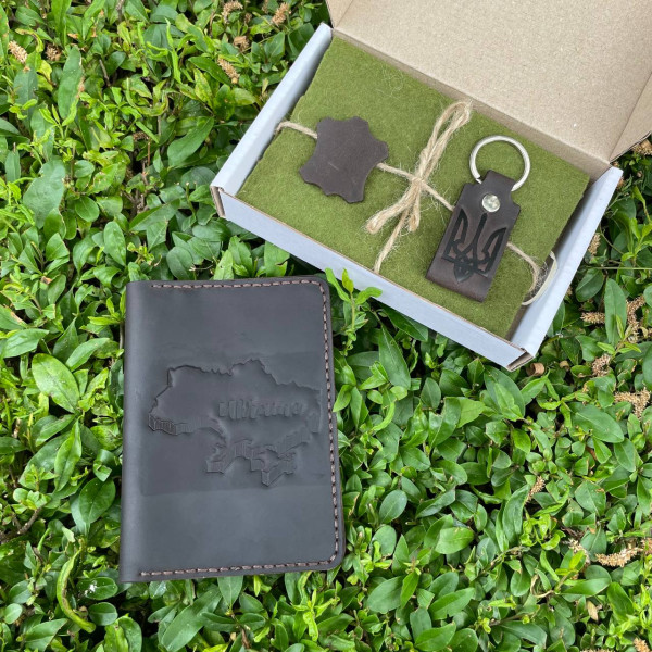 Портмоне Passport Brown Ukraine