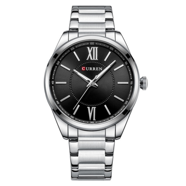 Curren 8423 Silver-Black