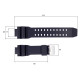Ремінець для годинника Skmei 1617 black 1051-0524