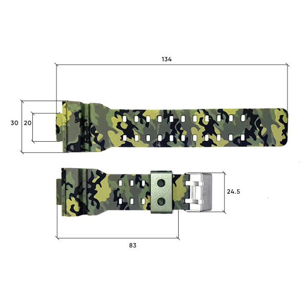 Ремінець для годинника Skmei 1688CMGN Camo Green 1051-0546