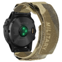 Ремінець для годинника Hemsut HGA131 Military Velcro Garmin Camo Brown 20 mm