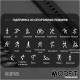 Умные часы Modfit Sniper Black-Silver 36 мм