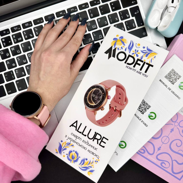 Розумний годинник Modfit Allure Gold-Pink