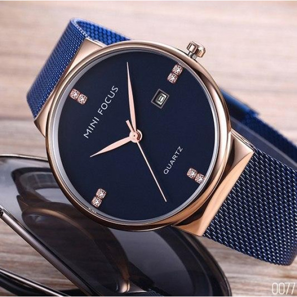Наручний годинник Mini Focus MF0181G.04 Blue-Cuprum, 1095-0077, Mini Focus