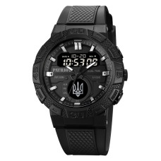 Годинник наручний Patriot 013UABB Ukraine Black-Black + Коробка