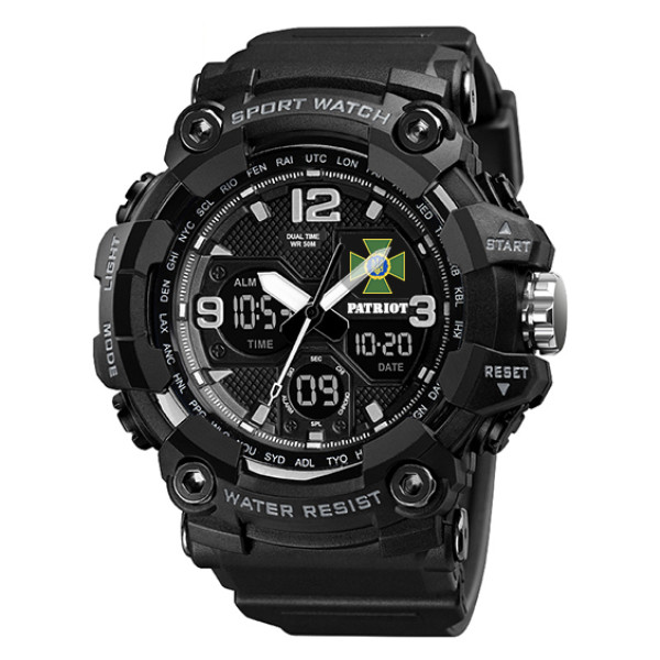 Годинник наручний Patriot 006BKDPS ДПС Чорні + Коробка