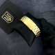 Годинник наручний Patriot 017 Тризуб Золото Gold-Black-White Steel