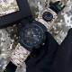 Годинник наручний Patriot 005 Тризуб золото Чорний Паракордовий ремінець Desert Camo + Коробка