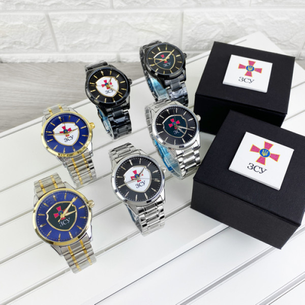 Chronte с логотипом ЗСУ Silver-Gold-Blue-White