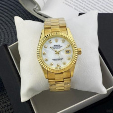 Rolex Date Just 067 Pearl Gold-White