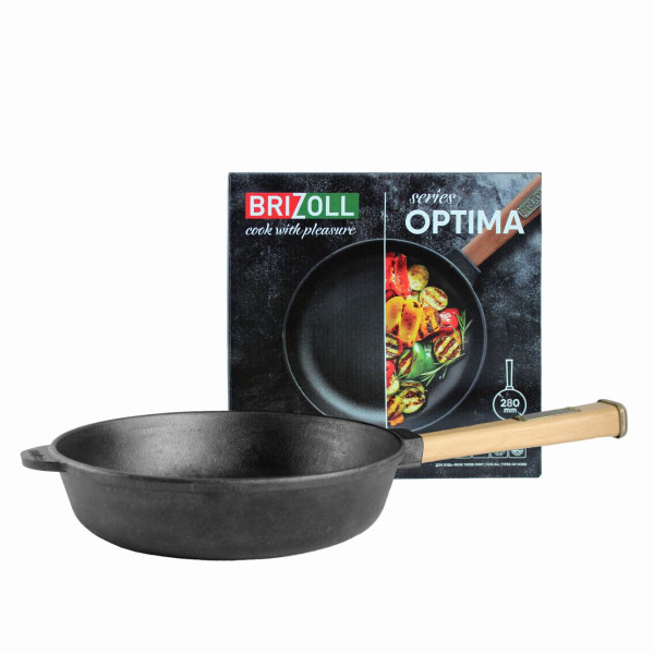 Чавунна сковорода Brizoll Optimа 280х60 мм