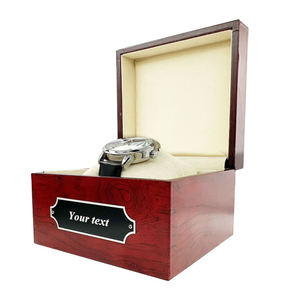Коробка для годинника деревʼяна Your text дерево 1000-0321