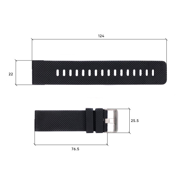 Ремінець для годинника Skmei 1894 black/white 1051-0586