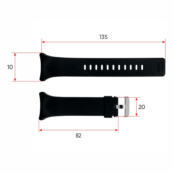 Ремінець для годинника Skmei 1856BK Black