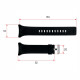 Ремінець для годинника Skmei 1856BK Black