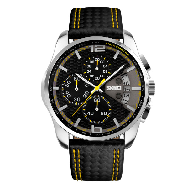 Skmei 9106YL Silver-Black-Yellow