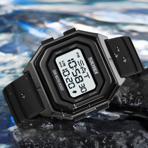 Skmei 1875PWT Black-White Silicone