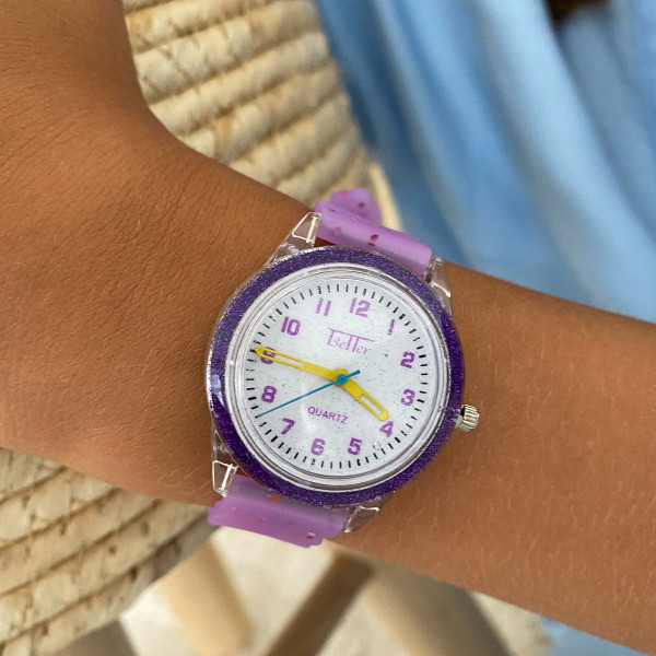 Дитячий годинник Better 008 Shine Purple-White