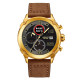 Годинник наручний Patriot 016 Ваше Лого Gold-Black-Brown
