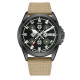 Часы наручные Awarder Embroidery Black-Army Green Khaki Automatic 10ATM