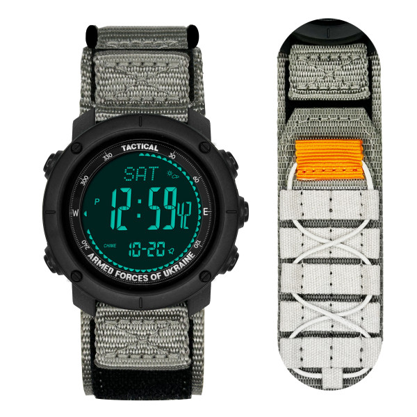 Годинник наручний Awarder 036 Nylon Tactic Black-Grey