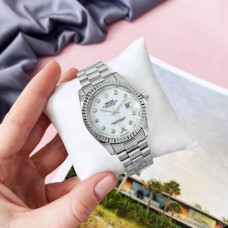 Rolex Date Just 067 Pearl Silver-White