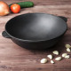 Чавунна сковорода Brizoll WOK 300х103 мм 4.7 л з чавунною кришкою