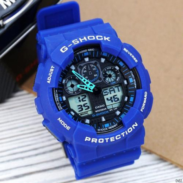 Наручний годинник Casio G-Shock GA-100 Blue-Black