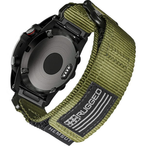 Ремешок для часов Hemsut HGA125 Super Rugged Garmin Green 26 mm