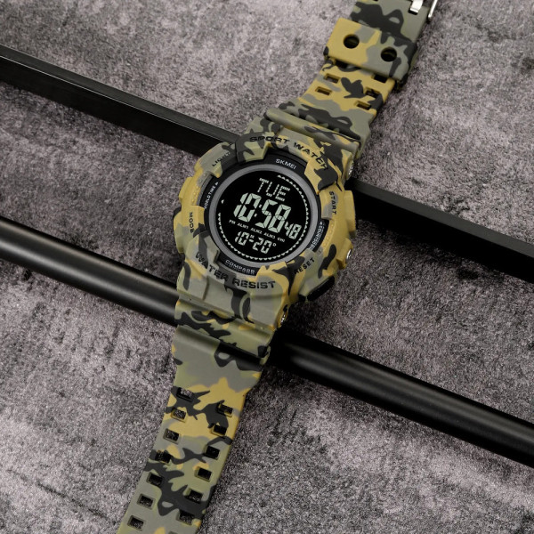 Skmei 2077AGCM Army Green Camo+Compass