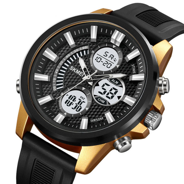 Skmei 2235BKGDWT Black-Gold-White