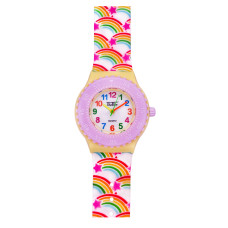 Дитячий годинник Better 001 Rainbow Purple-White