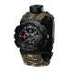 Годинник наручний Patriot 005BKSU ЗСУ Чорні Паракордовий ремінець Camo Green+ Коробка.