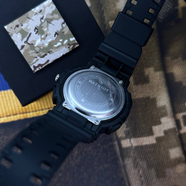 Годинник наручний Patriot 005 Тризуб срібло Black + Коробка.