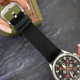 Годинник наручний Awarder Embroidery Silver-Red Black Battery 10ATM