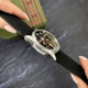 Годинник наручний Awarder Embroidery Silver-Red Black Battery 10ATM