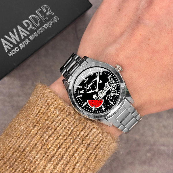 Жіночий годинник Awarder 035 Херсон I Silver-Black