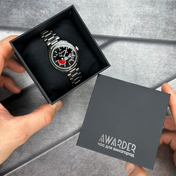 Жіночий годинник Awarder 035 Херсон I Silver-Black