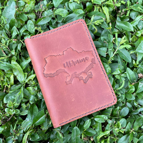 Портмоне Passport Light Brown Ukraine