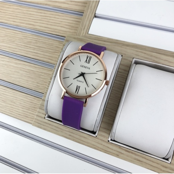 Geneva Silicone Violet-Gold-White, 1010-0210, Geneva