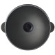 Чавунна сковорода Brizoll WOK 280х96 мм 3.7 л зі скляною кришкою
