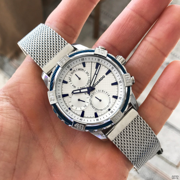 Guardo B01352(2)-2 Silver-Blue-White