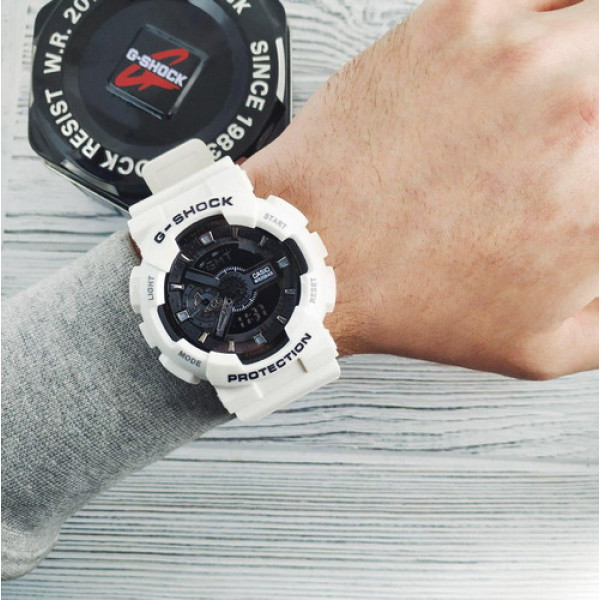 Casio G-Shock GA-110 White-Black New