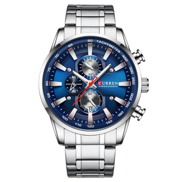 Curren 8351 Silver-Blue, 1008-0231, Curren