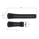 Ремінець для годинника Skmei 1628BKBK Black-Black 1051-0588