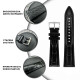 Шкіряний ремінець Premium 20х18 мм. Black
