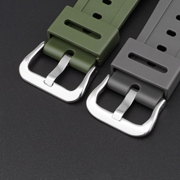 Ремінець для Casio G-Shock GA-2100/2110 Army Green Silver