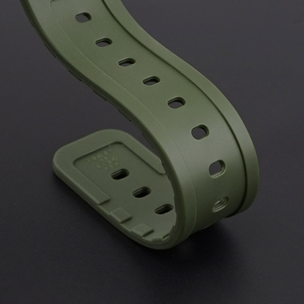 Ремінець для Casio G-Shock GA-2100/2110 Army Green Silver