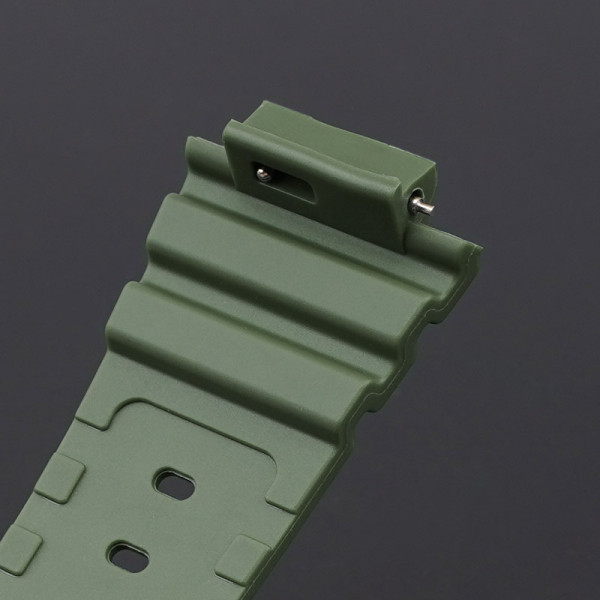 Ремінець для Casio G-Shock GA-2100/2110 Army Green Silver
